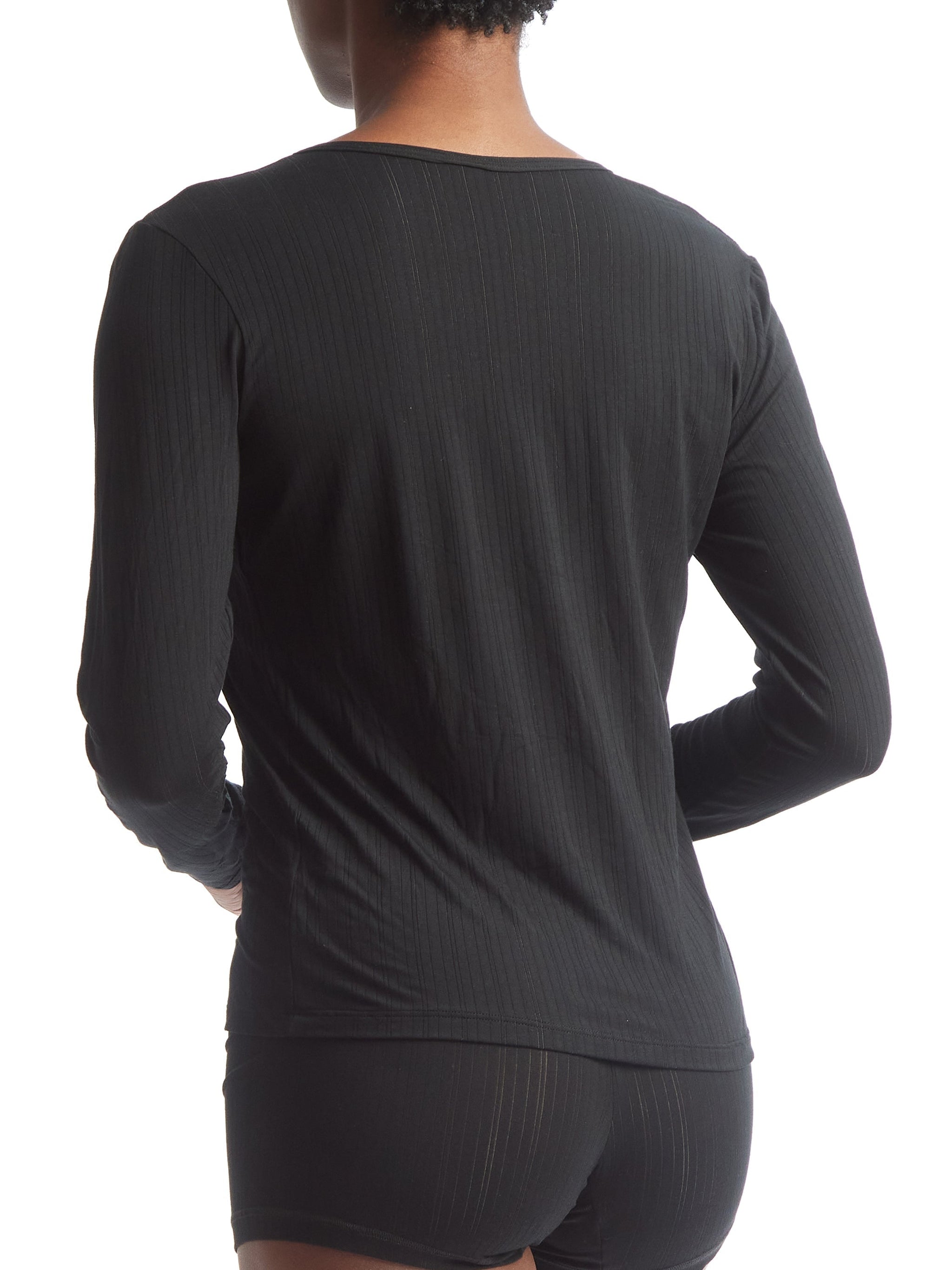 MellowLuxe™ Long Sleeve Top Black