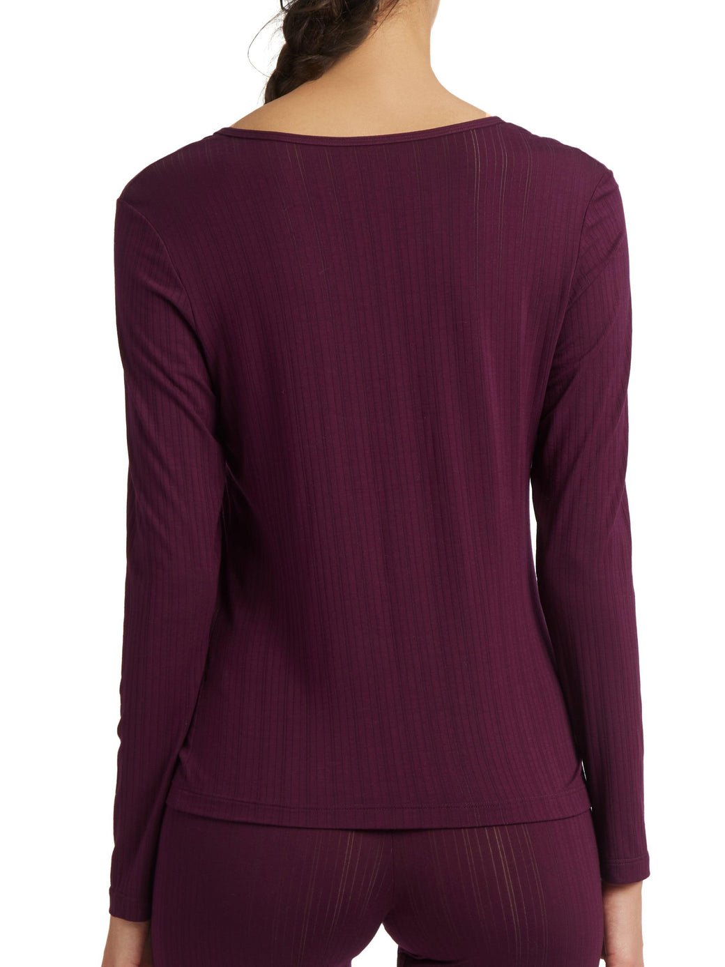 MellowLuxe™ Long Sleeve Top Dried Cherry Red Sale