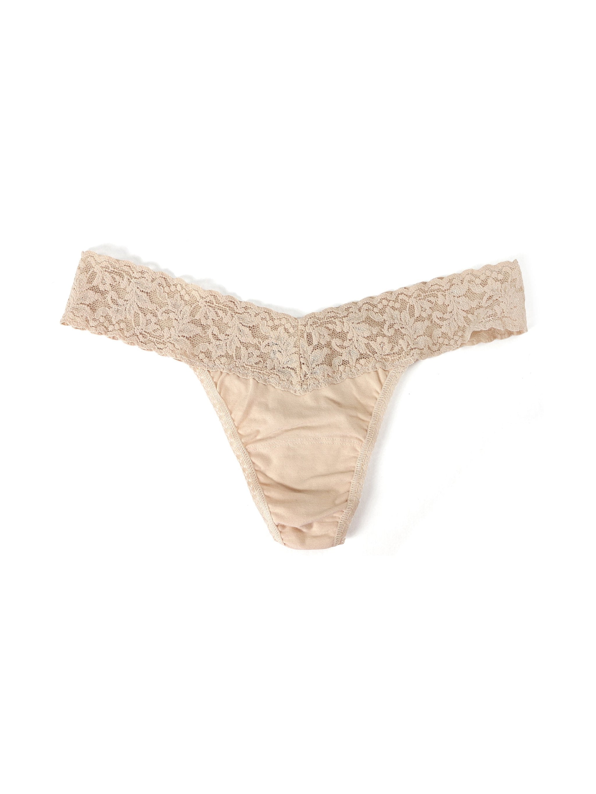 Petite Size SUPIMA® Cotton Low Rise Thong-CHAI-Hanky Panky