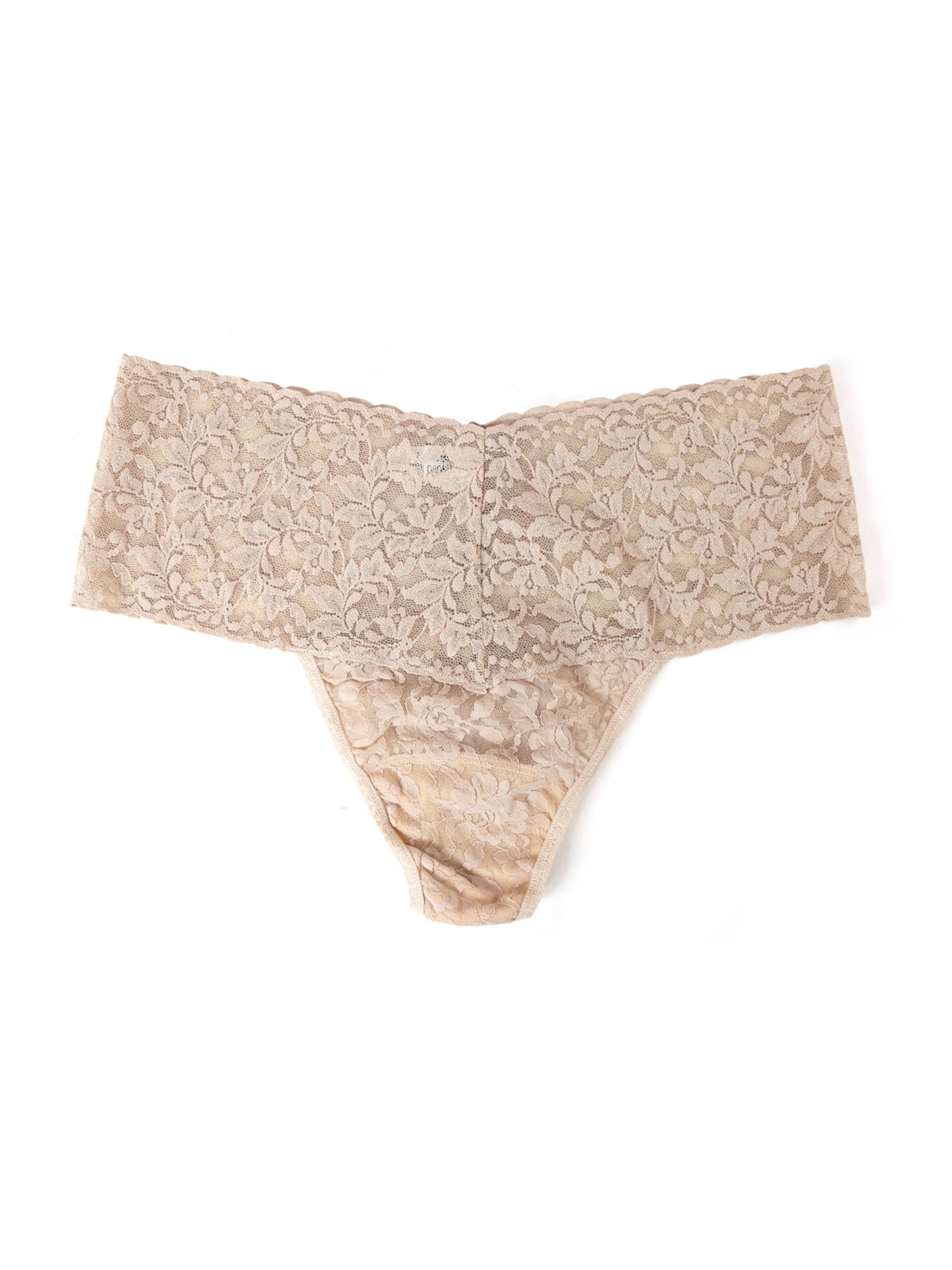 Plus Size Retro Lace Thong-CHAI-Hanky Panky