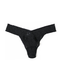 Plus Size Signature Lace Original Rise Thong-BLACK-Hanky Panky