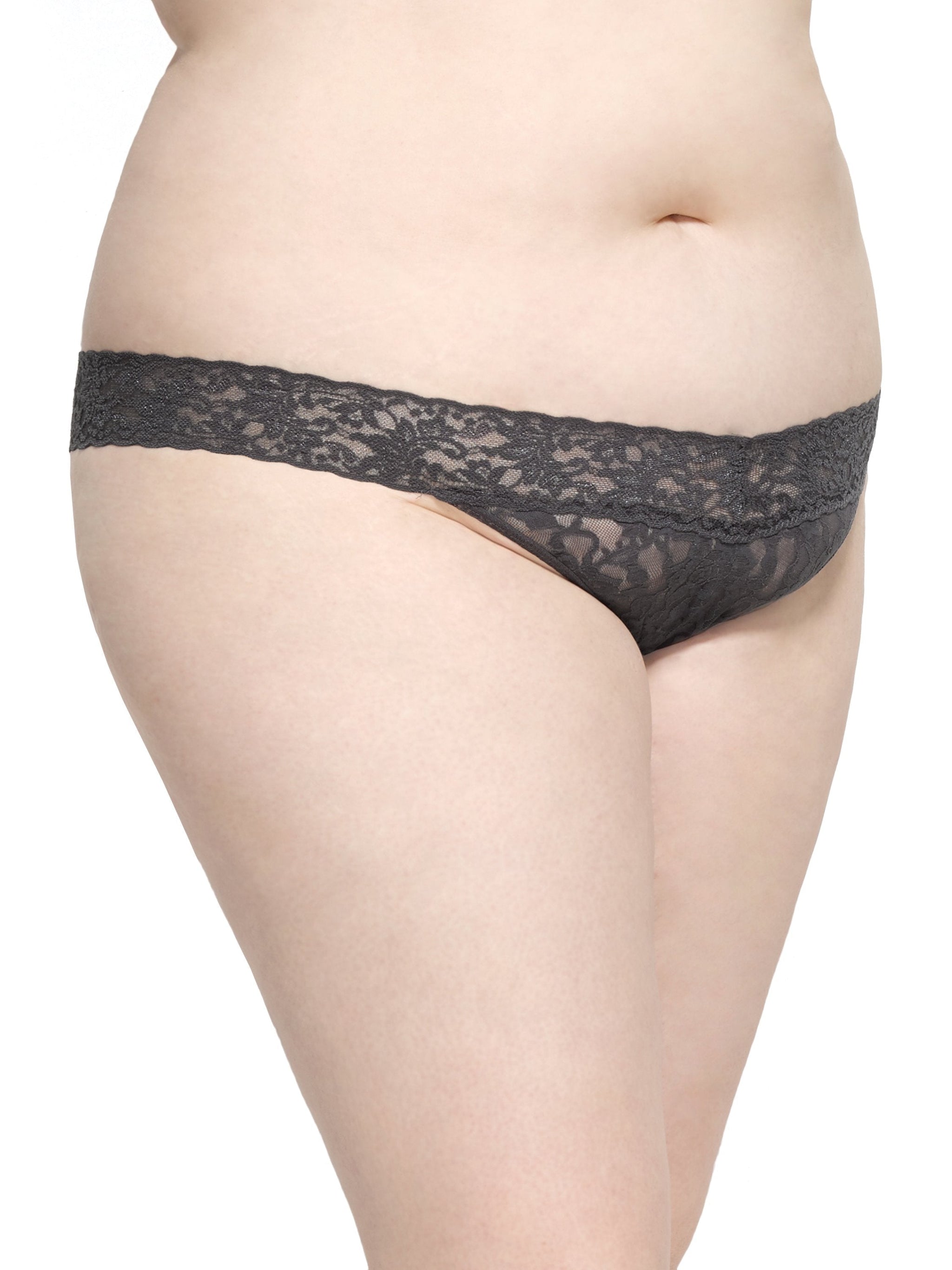 Plus Size Signature Lace Original Rise Thong-Hanky Panky