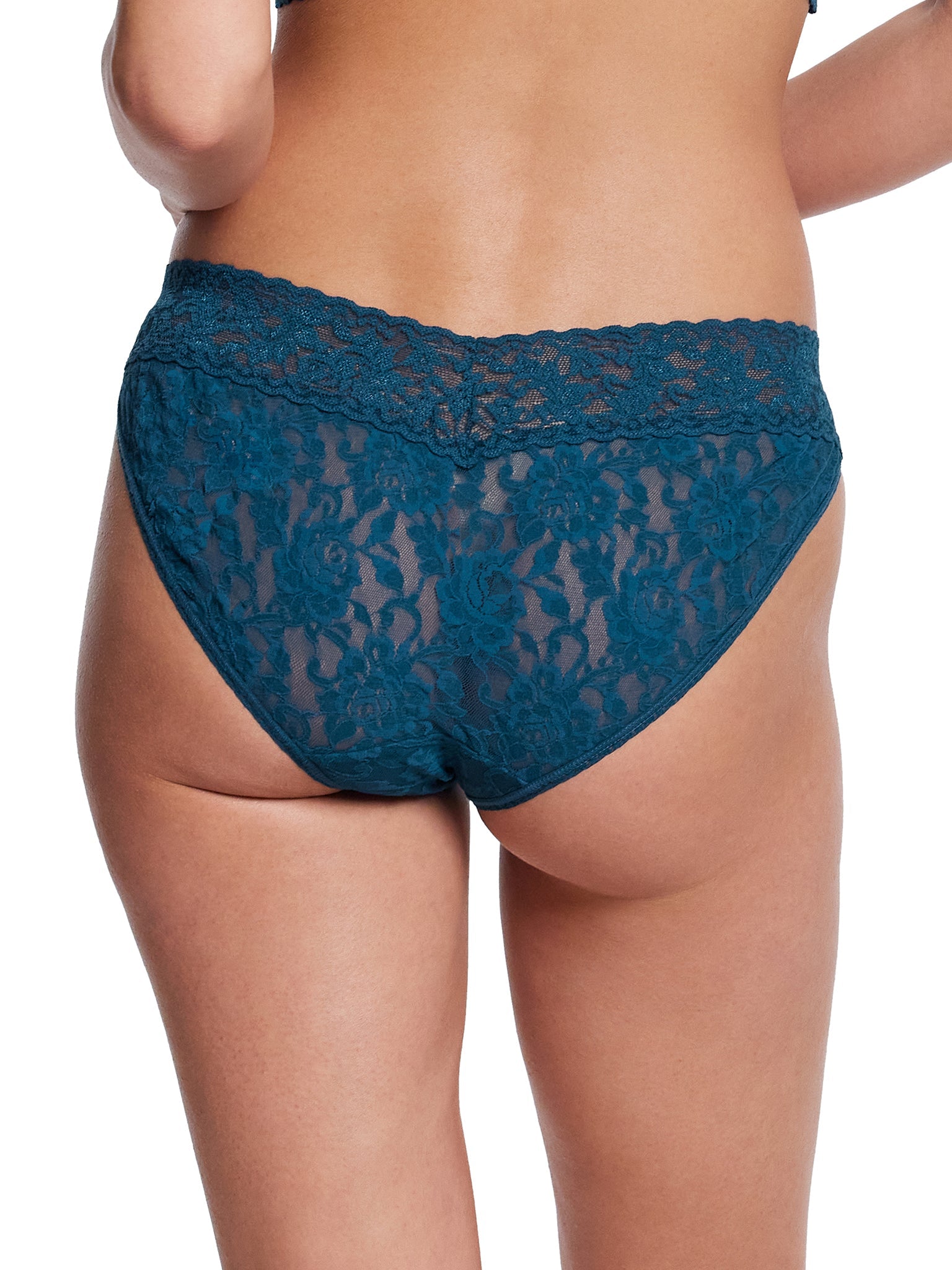 Signature Lace V-Kini Riviera Blue