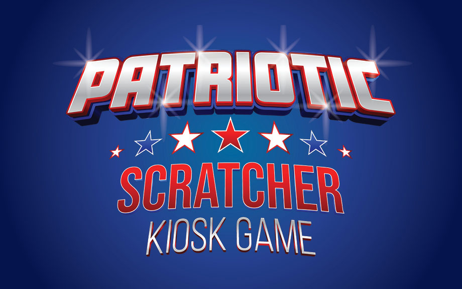 Patriotic Scratcher Kiosk Game at Harlow's Casino in Greenville, MS
