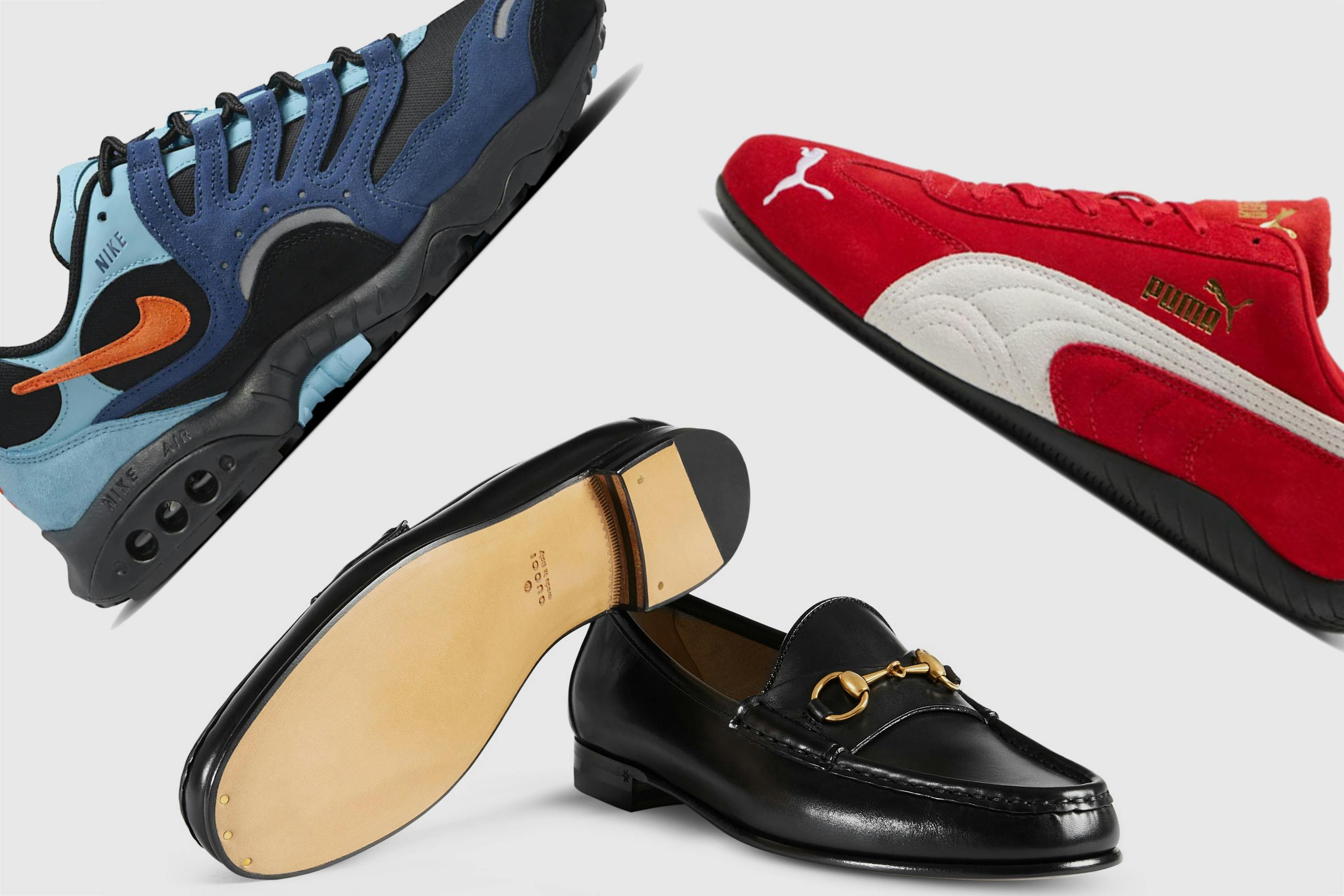 Fall Footwear Trends Gucci Salomon Prada Nike Puma Alexander McQueen Dr Martens Adidas