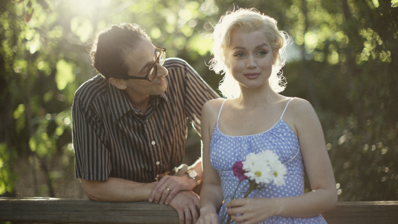 Adrien Brody and Ana de Armas in 'Blonde'