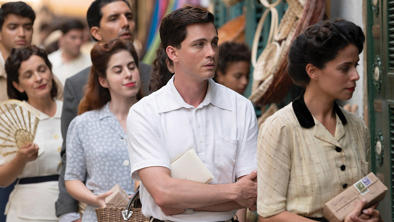 Logan Lerman as Addy Kurc, the author’s grandfather, in We Were the Lucky Ones.