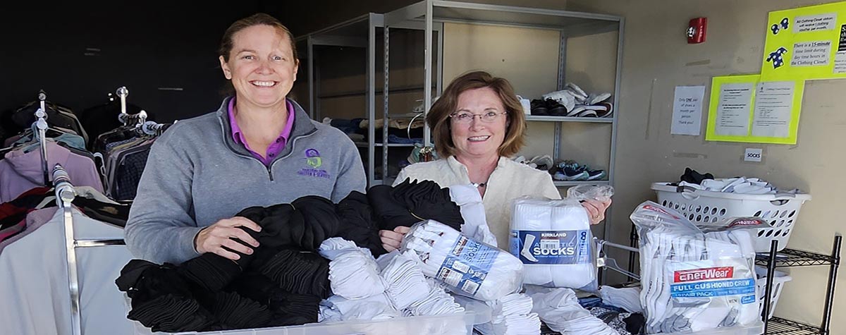 [(L-R) Melissa O’Neil, Chief Executive Officer, Central Iowa Shelter & Services, and Julie Sleeper, Des Moines Senior  Management Analyst]. HUD Photo