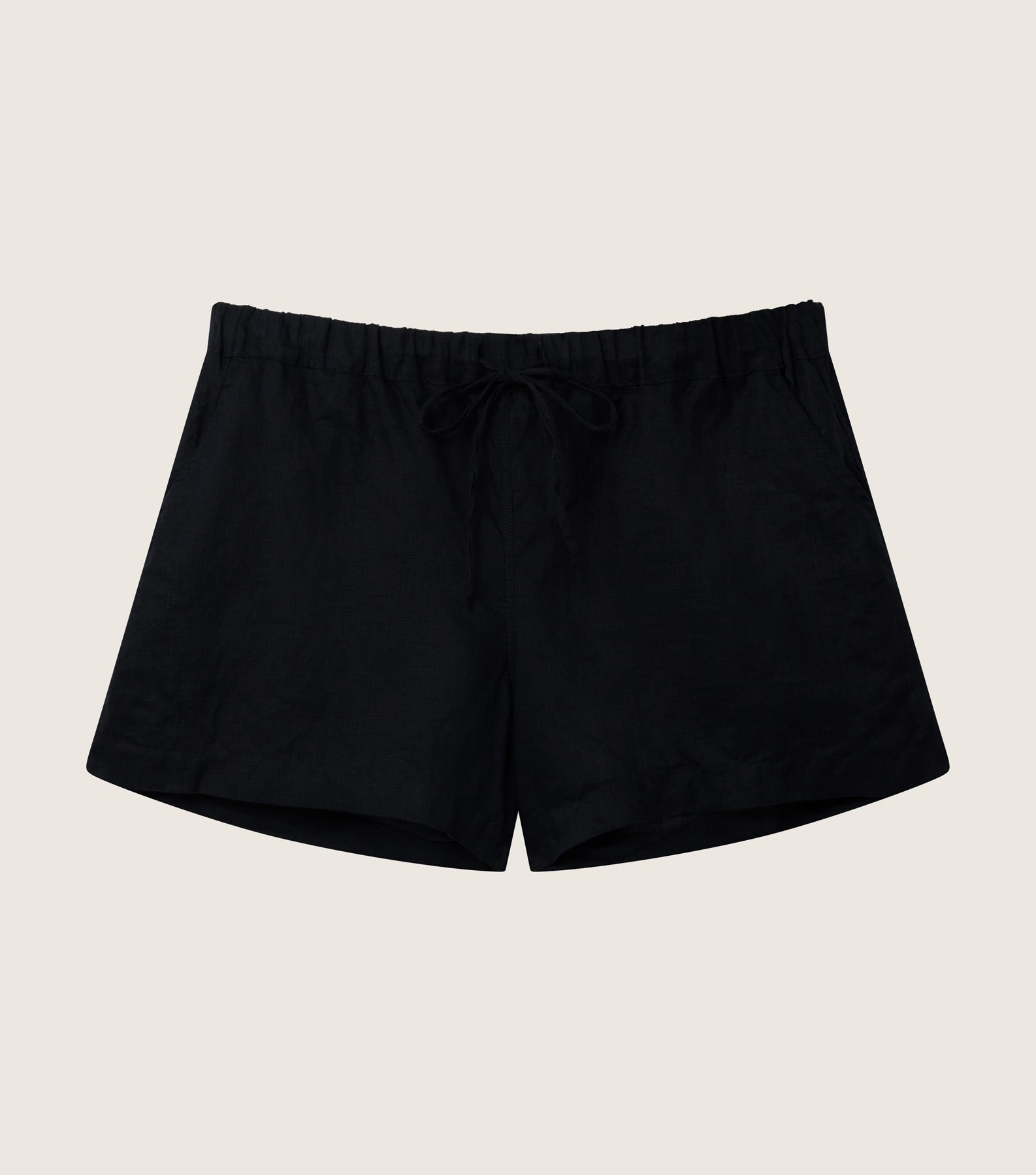 Linen Shorts - Black