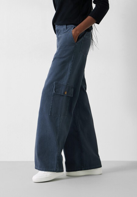 Jess Wide Leg Cargo Trousers