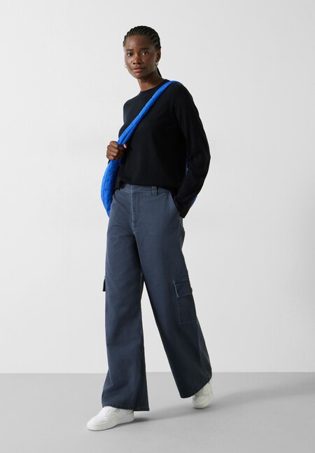 Jess Wide Leg Cargo Trousers