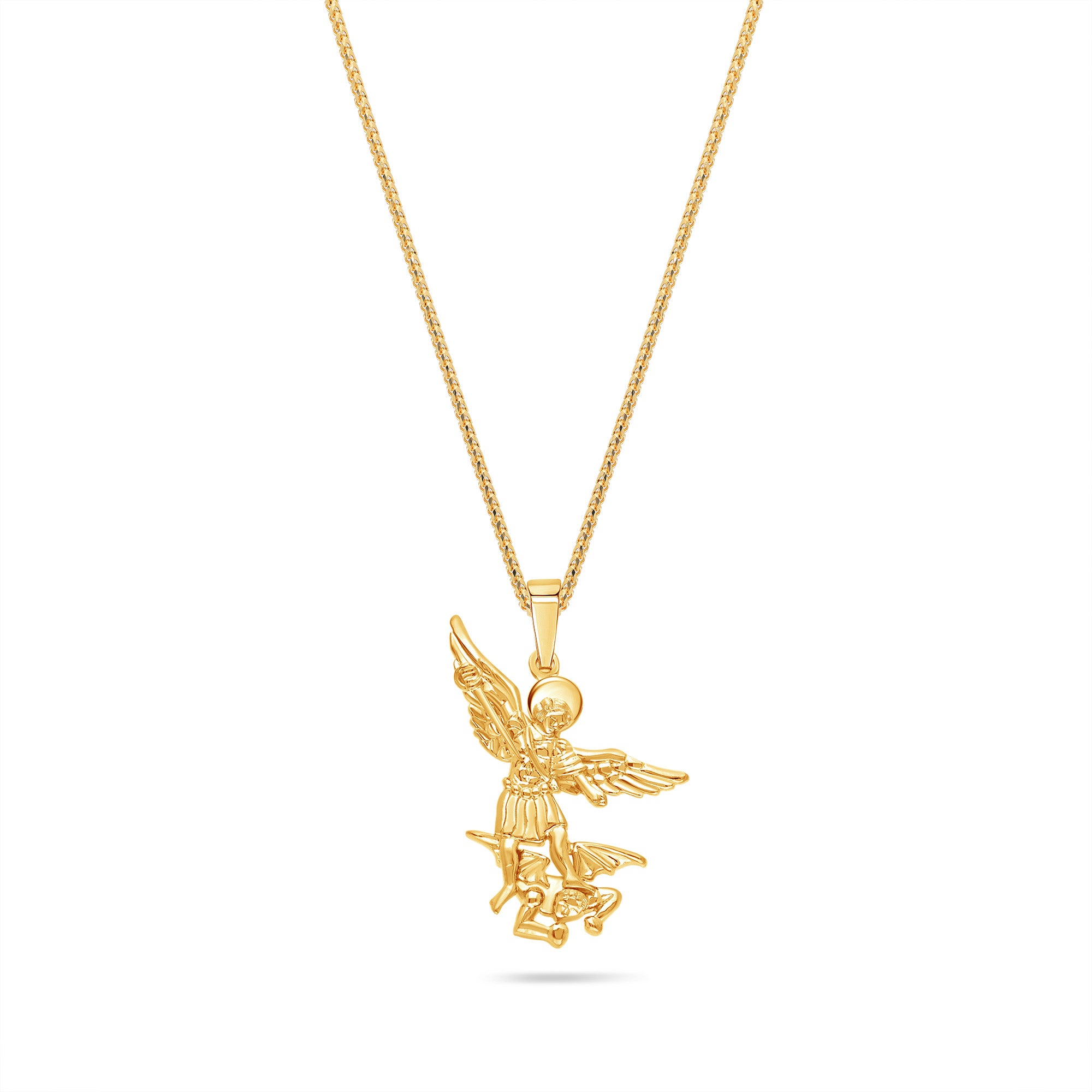 Micro Saint Michael Arch Angel Piece (Solid Gold)