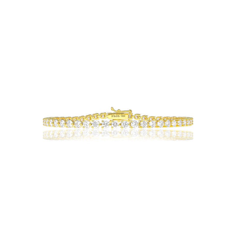 Bracelets - Enzo Diamond Tennis Bracelet (10-Point) - ifandco.com