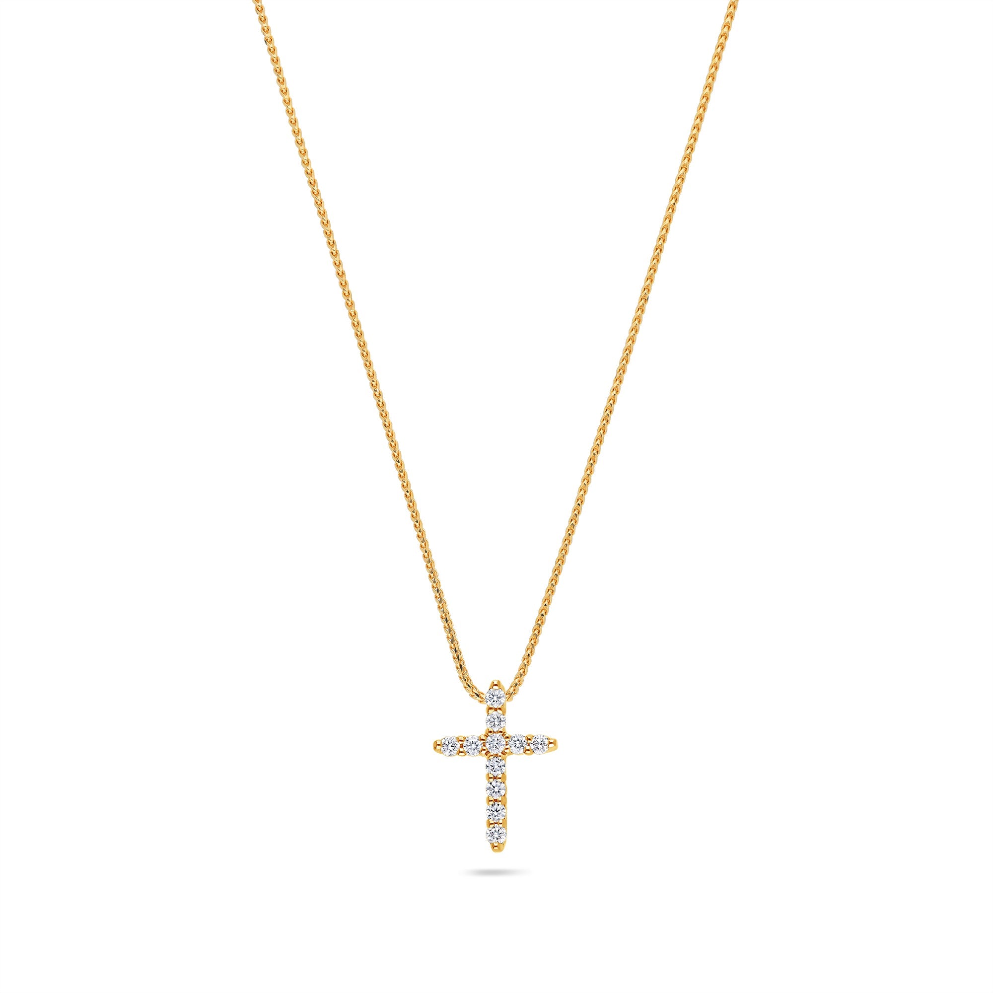 Nano Hailey Cross (14K YELLOW GOLD) - IF & Co. Custom Jewelers