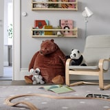DJUNGELSKOG Soft toy, brown bear