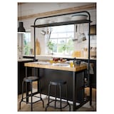 VADHOLMA Rack for kitchen island, black