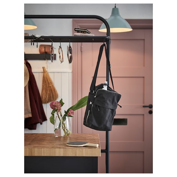 VADHOLMA Rack for kitchen island, black