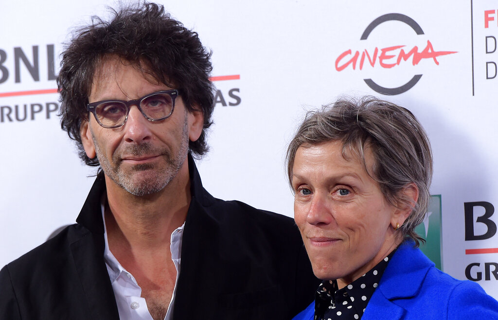 US actress Frances McDormand (R) and her husband US director Joel Coen pose during a photocall before meeting the audience at the Xth Rome Film Festival, on October 16, 2015 in Rome. Photo by Eric Vandeville / Sipa USA
