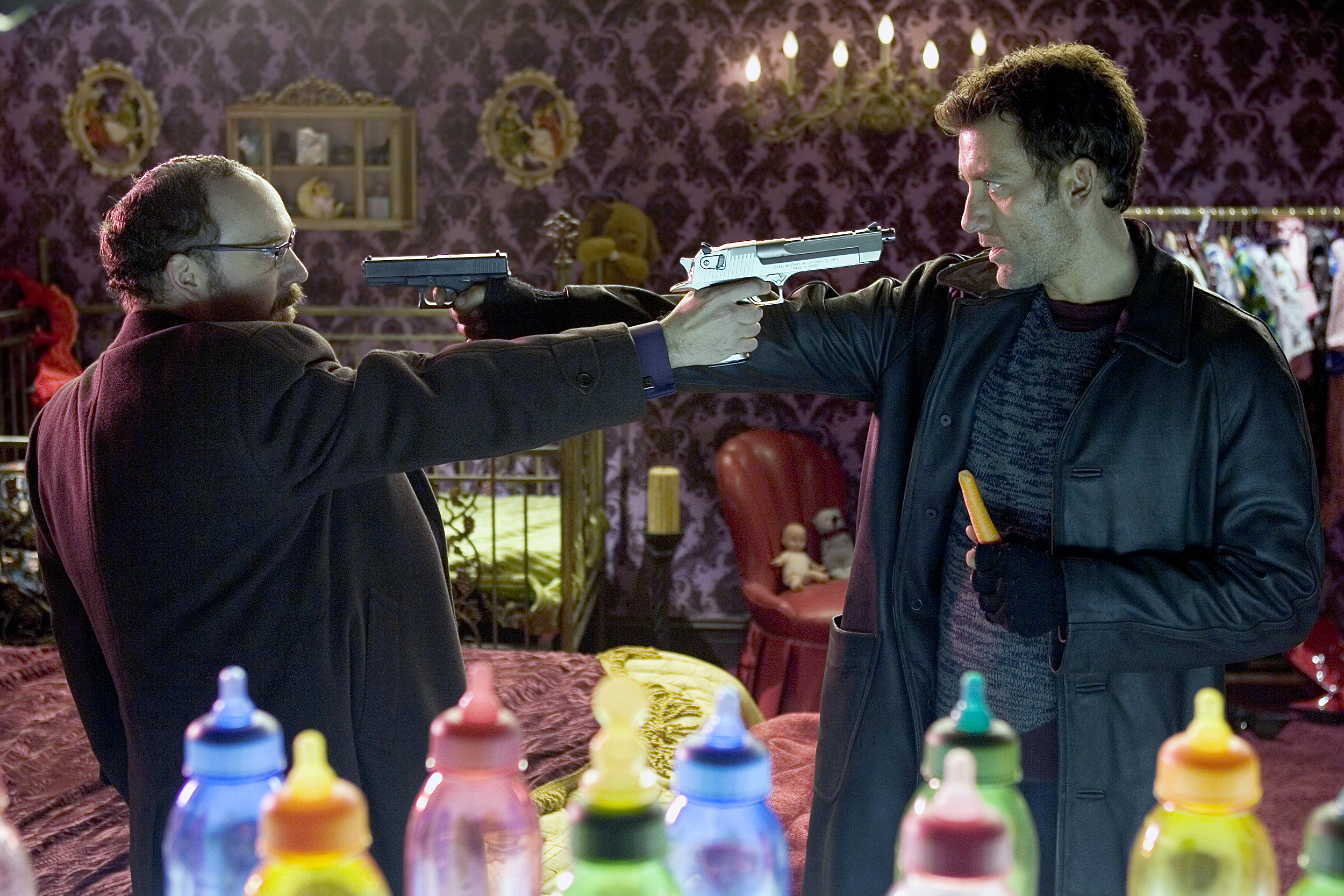 SHOOT 'EM UP, Paul Giamatti, Clive Owen, 2007. ©New Line Cinema/courtesy Everett Collection