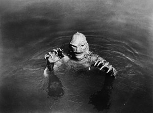 CREATURE FROM THE BLACK LAGOON, Ricou Browning as the Gill Man (in water), 1954