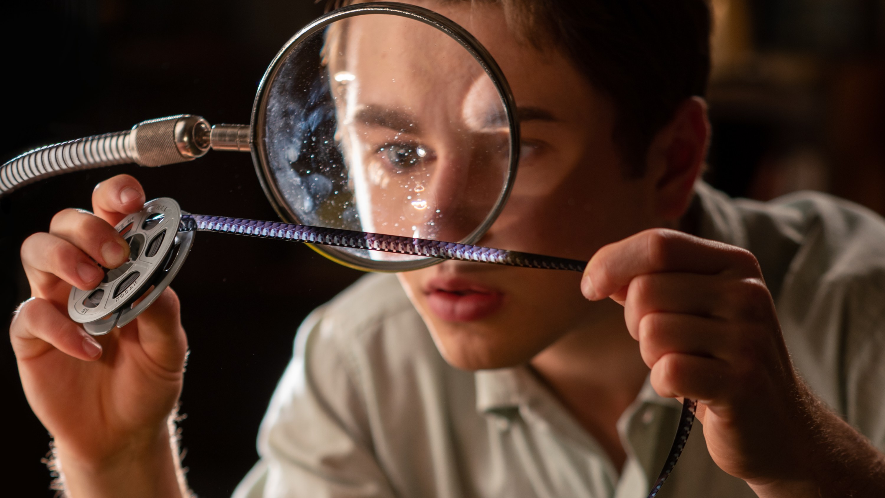 Gabriel LaBelle as Sammy Fabelman in The Fabelmans, co-written, produced and directed by Steven Spielberg.