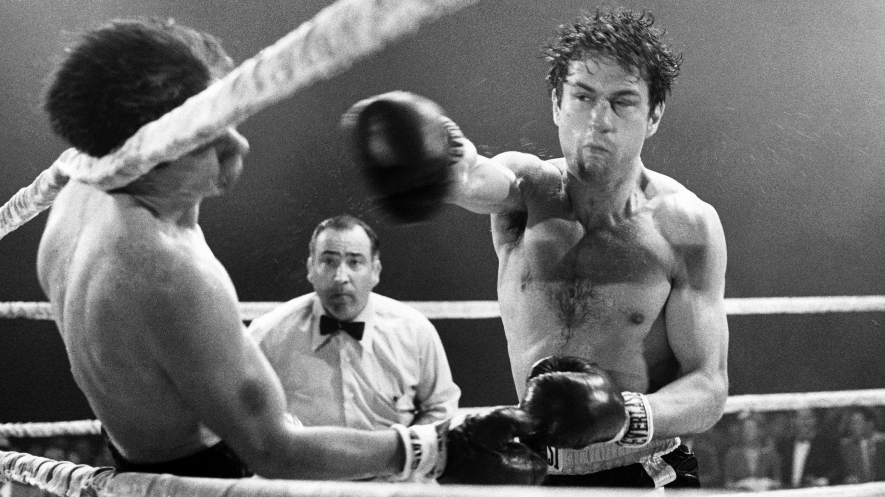 RAGING BULL, Kevin Mahon, Martin Denkin, Robert De Niro, 1980. (c) United Artists/ Courtesy: Everett Collection.