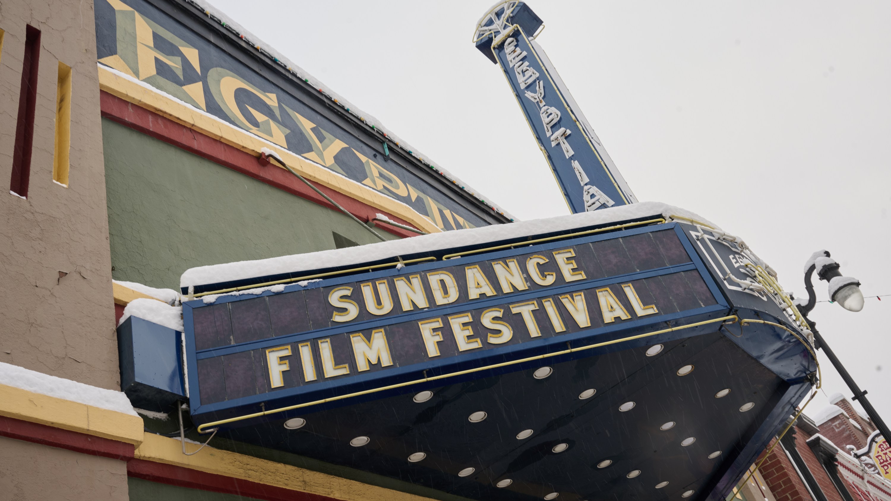The Egyptian Theatre before the start of the Sundance Film Festival on January 17, 2024 in Park City, Utah.