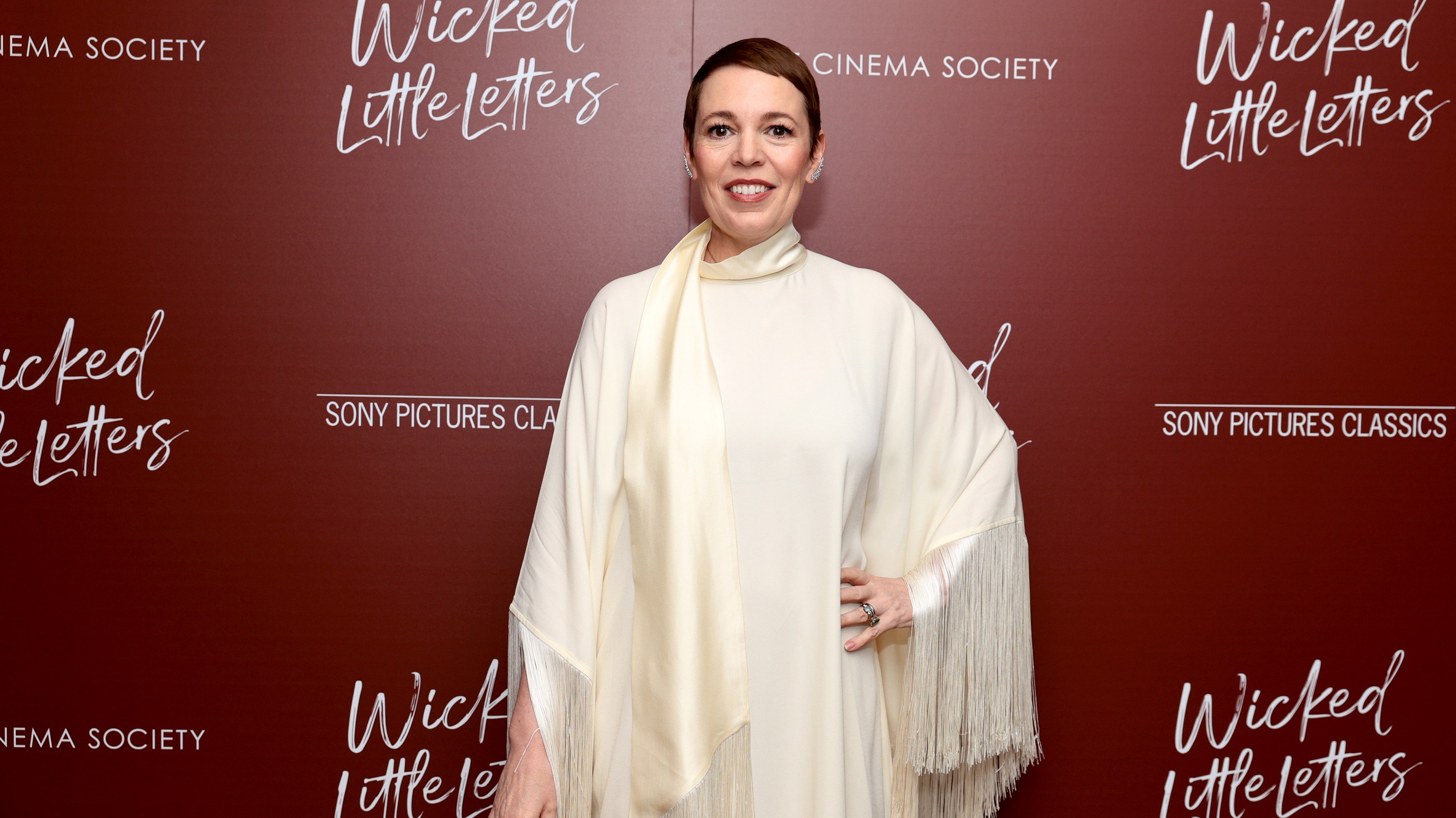 NEW YORK, NEW YORK - MARCH 20: Olivia Colman attends Sony Pictures Classics And The Cinema Society Screening Of "Wicked Little Letters" at Crosby Street Hotel on March 20, 2024 in New York City. (Photo by Dimitrios Kambouris/Getty Images)