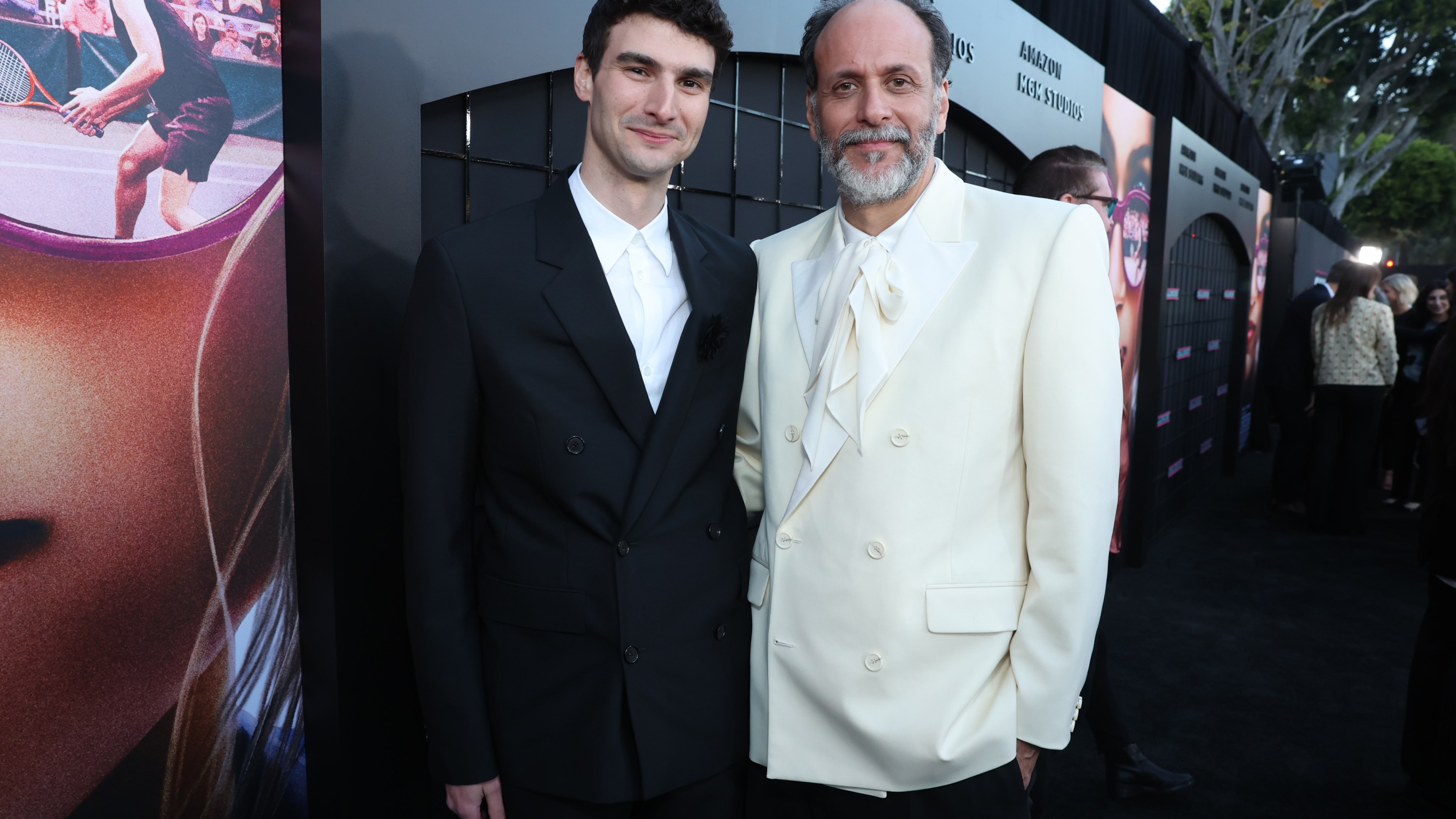 Writer Justin Kuritzkes and director Luca Guadagnino attend the Los Angeles Premiere of Amazon MGM Studios' 'Challengers'.