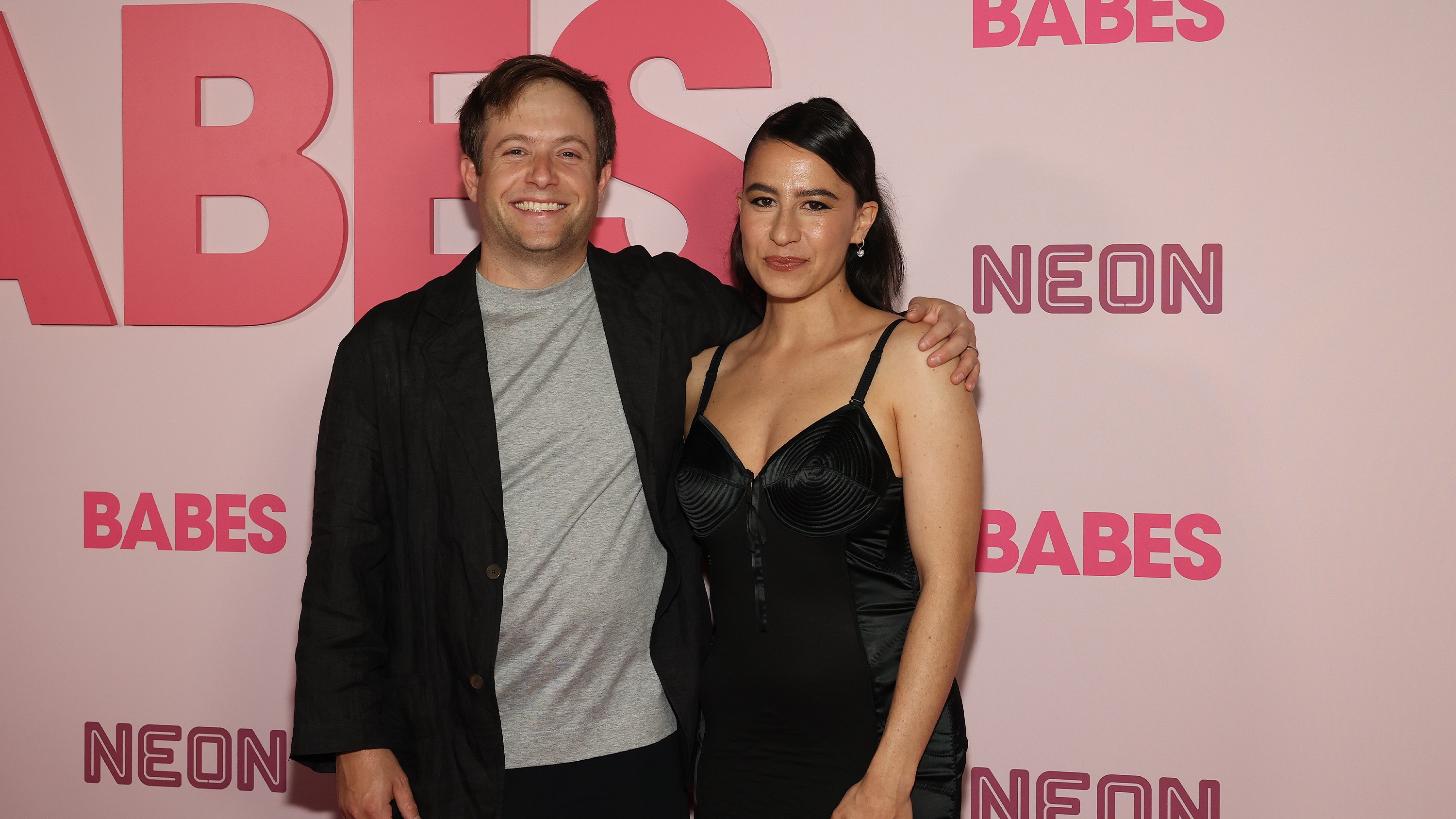 NEW YORK, NEW YORK - MAY 14: (L-R) Josh Rabinowitz and Ilana Glazer attend "Babes" New York Premiere at Village East by Angelika on May 14, 2024 in New York City. (Photo by Manoli Figetakis/Getty Images)