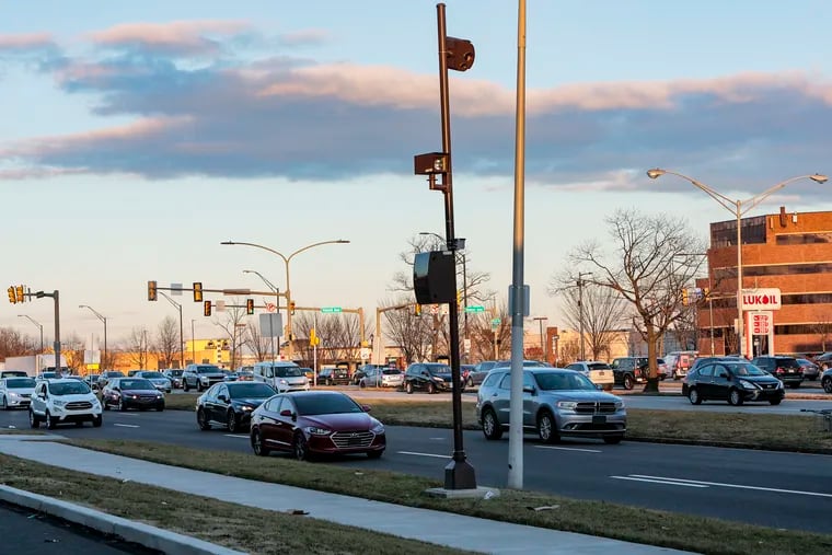 A speed camera near Grant Avenue on Roosevelt Boulevard. State legislation enacted last December authorizes the city to set up speed-enforcement cameras on five dangerous traffic corridors, in addition to those already stationed along Roosevelt Boulevard.