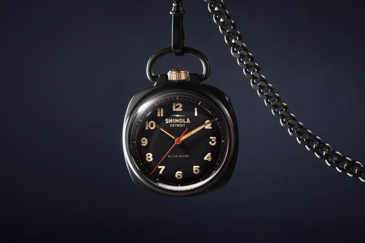 Pocket watch on dark background