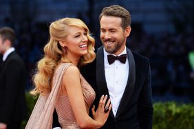 Ryan Reynolds looking at Blake Lively, both smiling