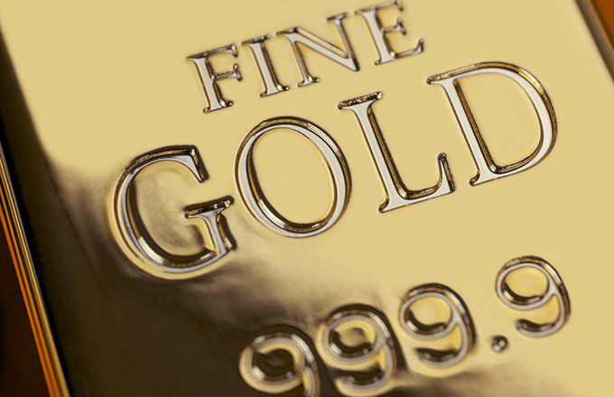 Close-up of Gold Bar