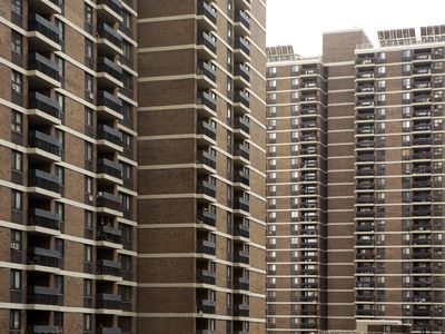 Housing project in the Lower East Side, Manhattan, New York City