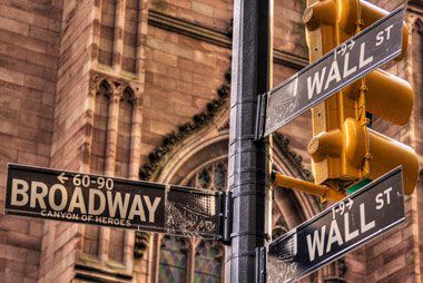 Wall Street and Broadway Crossing