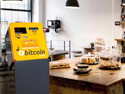 Bitcoin ATM in a cafe