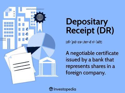 Depositary Receipt (DR): A negotiable certificate issued by a bank that represents shares in a foreign company.