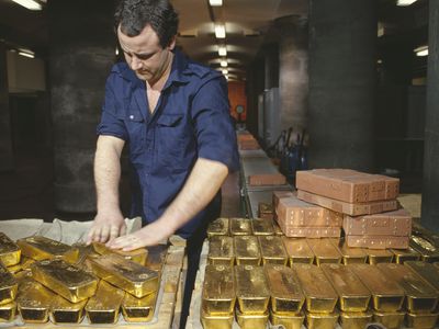 Gold reserves at the Banque de France