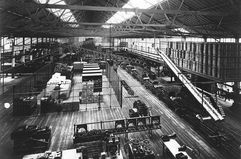 Part of the production line at Ford's Highland Park factory, Detroit, Michigan, USA, c1914.