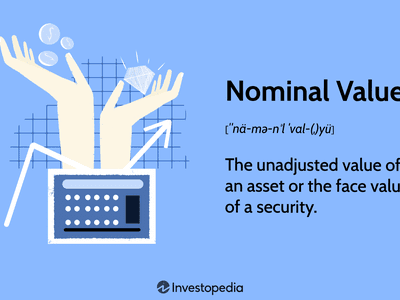 Nominal Value: The unadjusted value of an asset or the face value of a security.