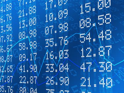 Stock Exchange Graph and Numbers