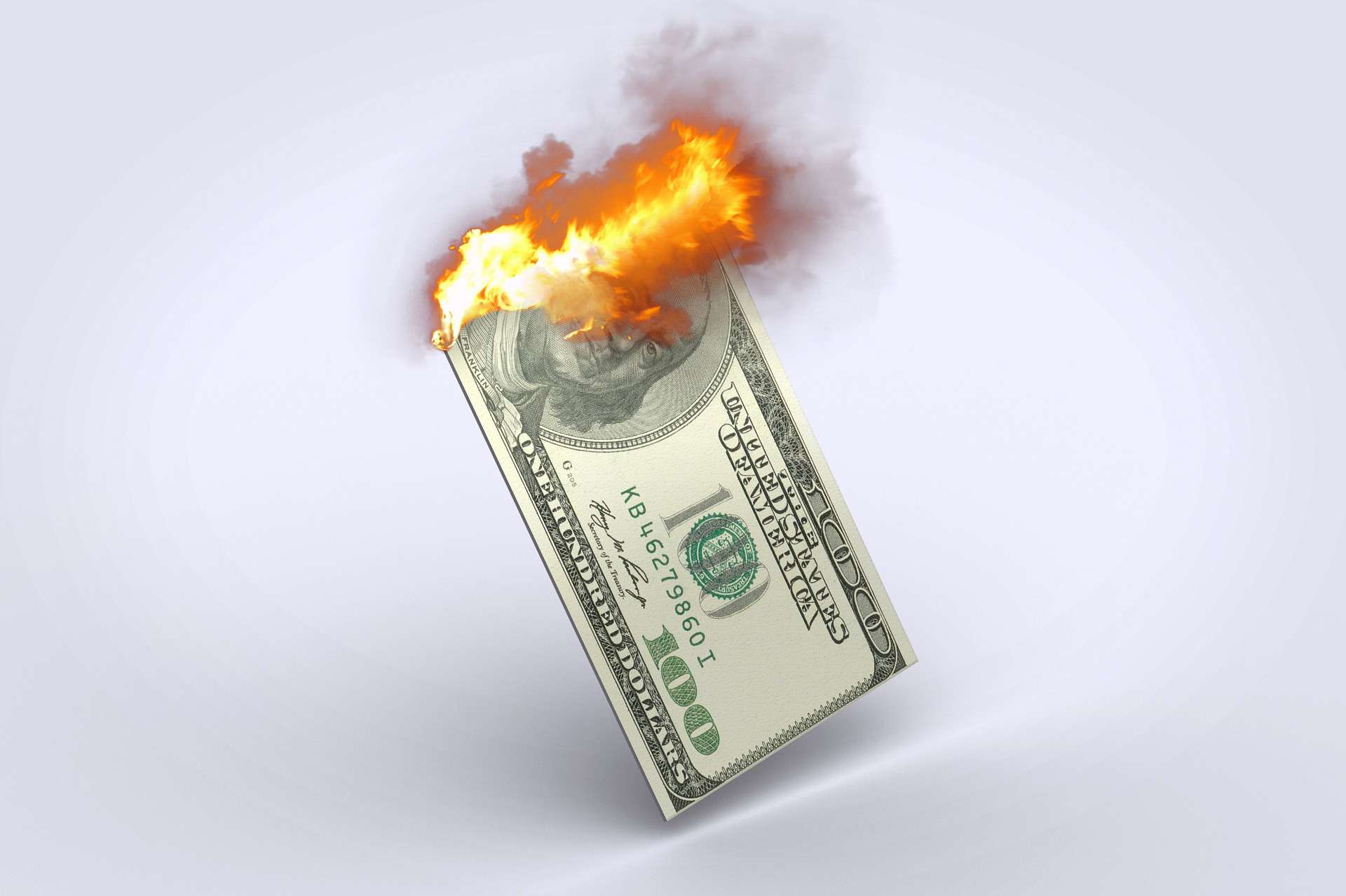 Burning money