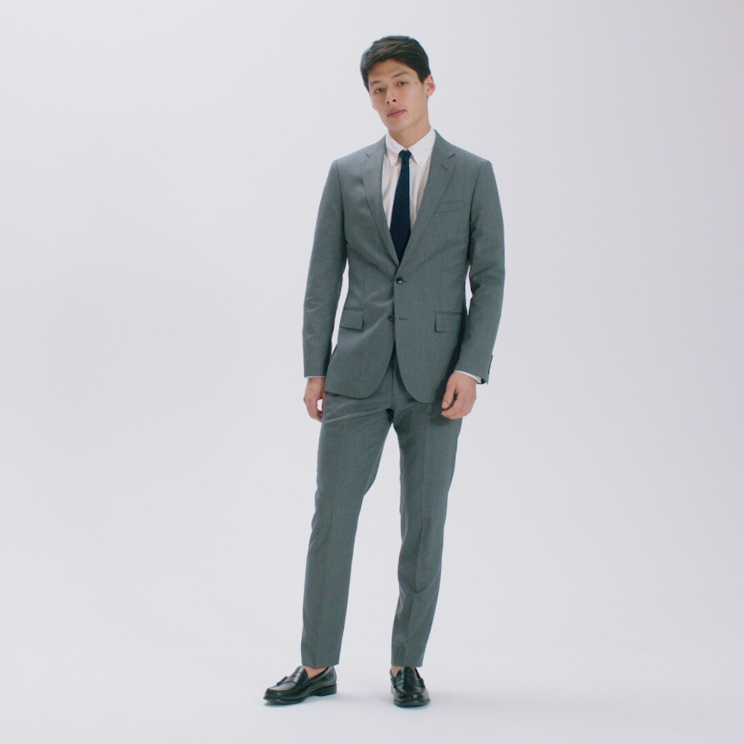 Ludlow Slim-fit suit jacket with double vent in Italian wool