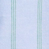 Slim Broken-in organic cotton oxford shirt KERRY STRIPE BLUE GREEN