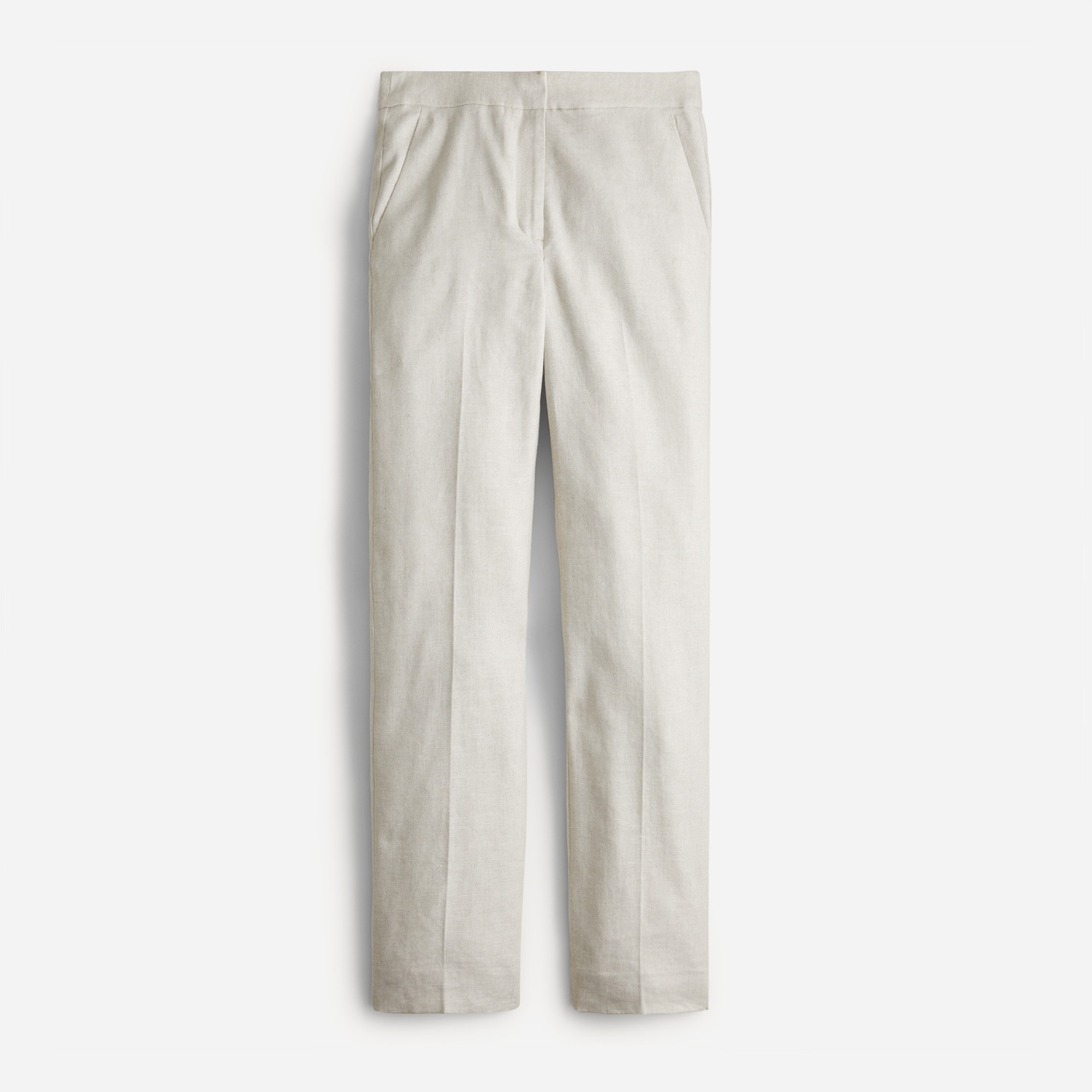  Kate straight-leg pant in stretch linen blend