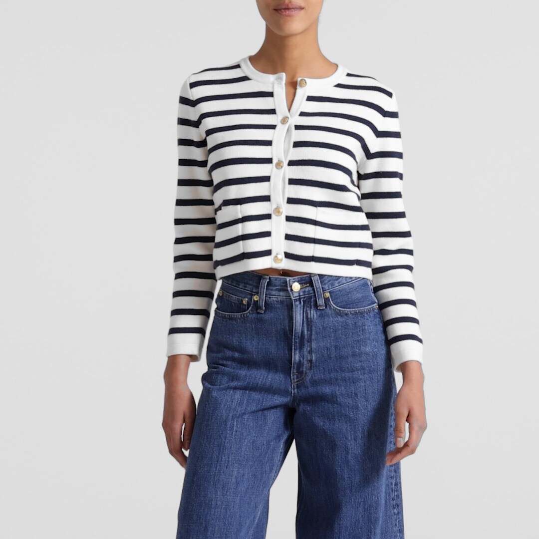 Emilie sweater lady jacket in stripe