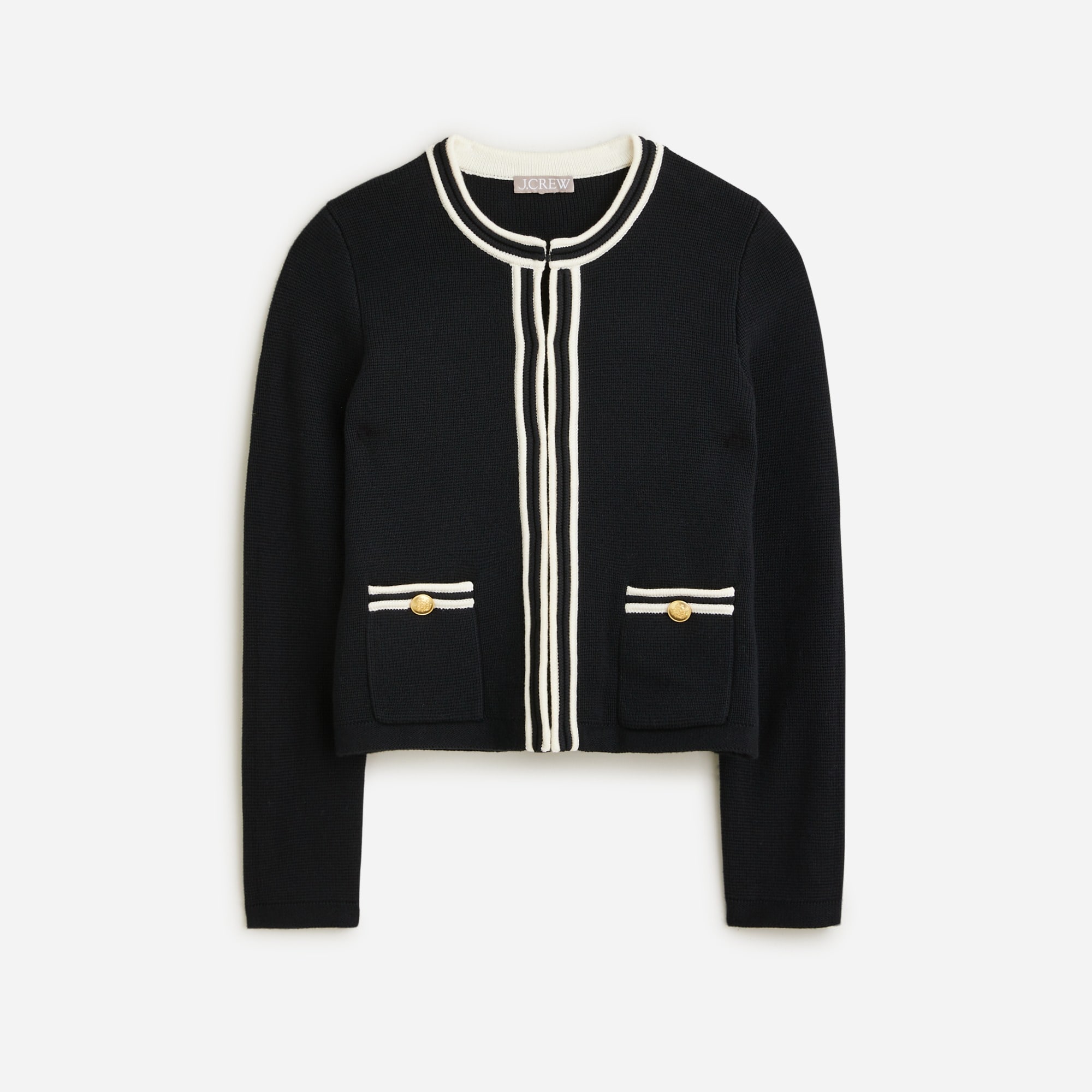  Emilie sweater lady jacket with contrast trim