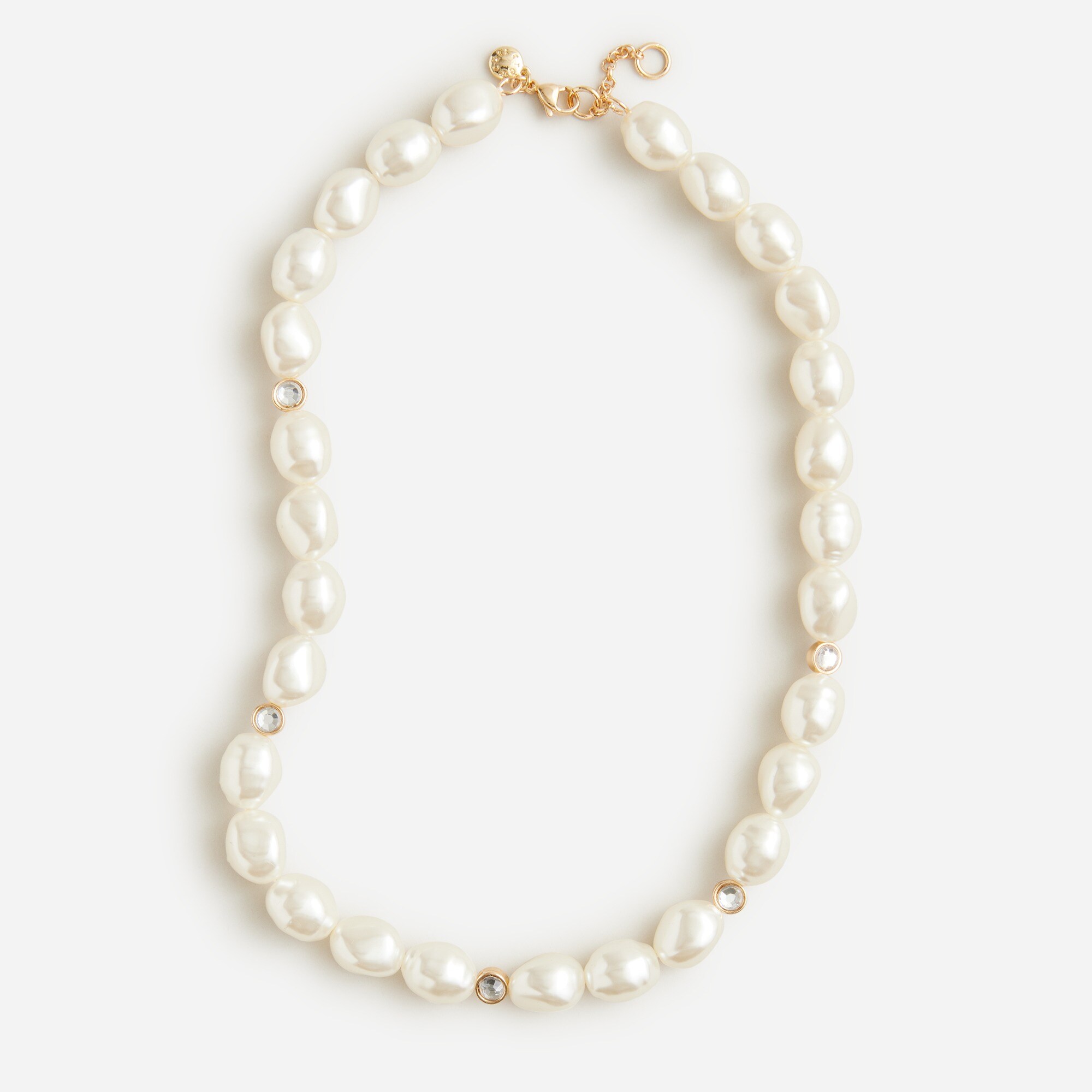 girls Girls' pearl and jewel necklace