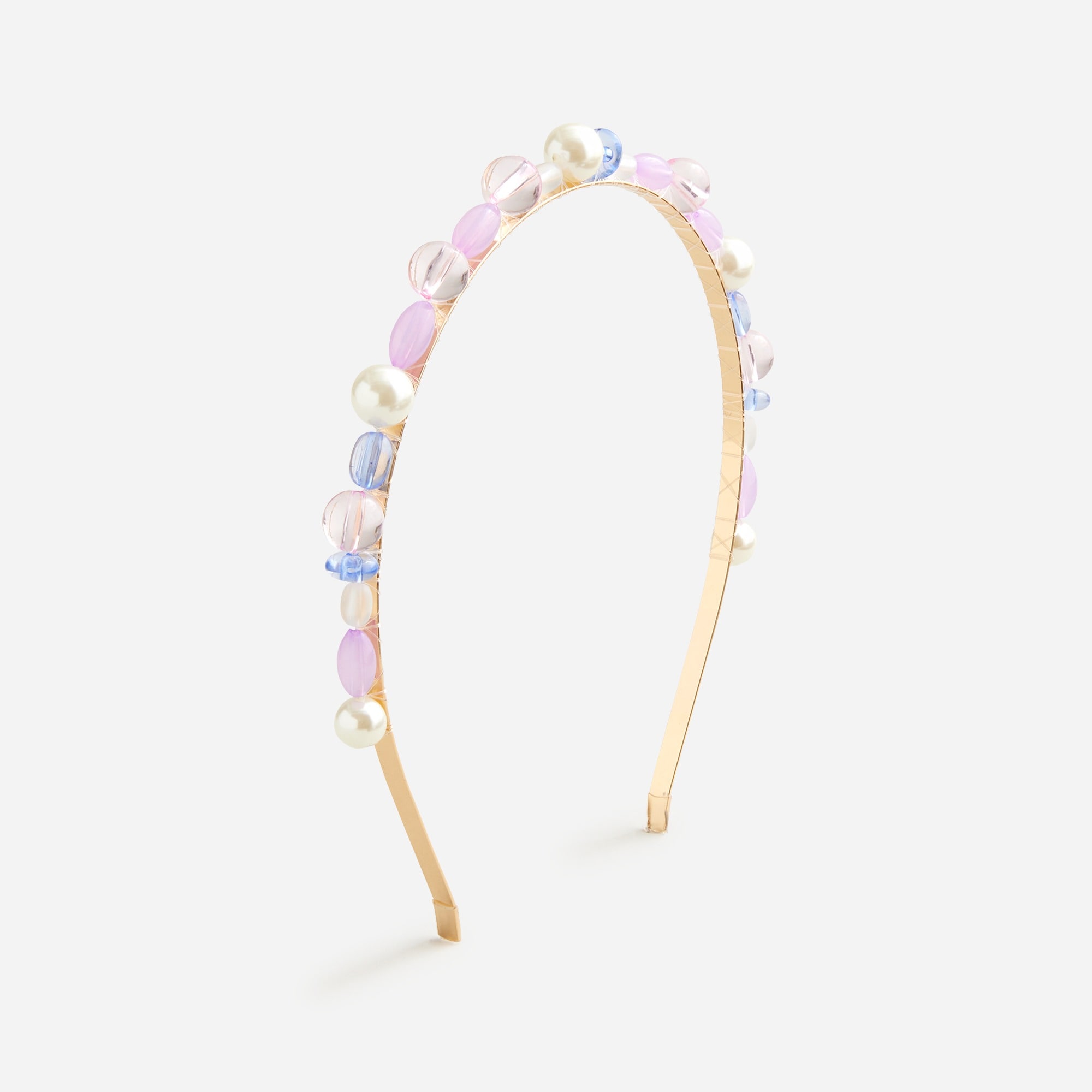 girls Girls' skinny beaded headband